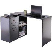 Contemporary L-Shaped Computer Desk with Storage - MDF, Modular, Space-Saving