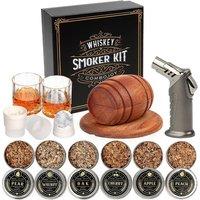 6 Flavour Whiskey Smoker Kit with Torch & Glasses