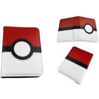 Pokemon- PU Leather Waterproof Card Album Storage Book - Large Capacity, Secure Zipper, Portable