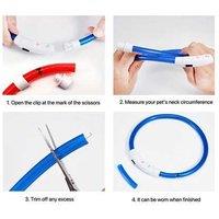 LED Dog Safety Collar - Adjustable, Rechargeable, Night Visibility for All Breeds