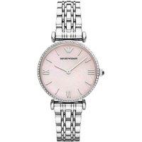 Emporio Armani Women's Gianni T-Bar Watch AR1779 - Water-Resistant, Quartz Movement, & Pink Dial