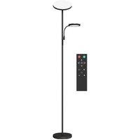 Dimmable LED Floor Lamp with Reading Light - Modern, Energy Efficient, Remote & Touch Control, Adjustable Brightness