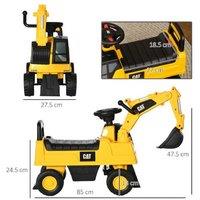 CAT Licensed Toddler Ride-On Excavator Toy - Ages 1-3, Interactive Construction Vehicle, Outdoor Imaginative Play