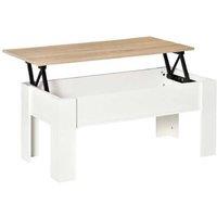 Lift Top Coffee Table with Hidden Storage - Modern Particle Board, Space-Saving, Adjustable Height