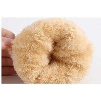 Unisex Beige Thermal Fleece Full Finger Gloves - Touchscreen Compatible, Unisex Winter Knit