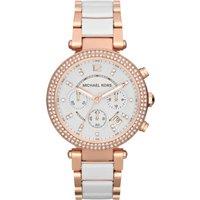 Women's Michael Kors Parker MK5774 Rose Gold & Crystal Chronograph Watch