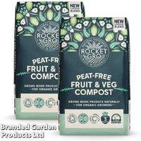 Organic Fruit & Vegetable Compost - 50L RocketGro Bags (1 or 2 Pack)