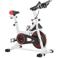 Adjustable Resistance Exercise Bike with LCD Display & 8kg Flywheel - Heavy-Duty Steel Frame, 100kg Max Load