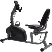 Stationary Exercise Bike - Steel Frame, Adjustable Resistance, LCD Display, 110kg Capacity