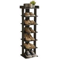 Modern Multi-Tier Wooden Shoe Rack with Versatile Top Shelf Storage