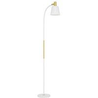 Adjustable Spotlight Floor Lamp - Modern White, E27 Base, Height Adjustable