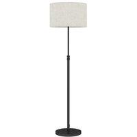 Adjustable Dimmable Floor Lamp with Linen Shade & Remote - Modern LED Lighting, 3000-6000K, Height Adjustable
