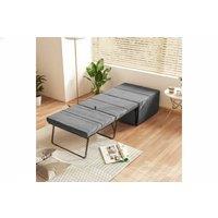 Ottoman Divan Bed with Linen Mattress & Storage - Single Grey