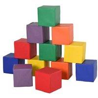 Kids 12-Piece Soft Stacking Blocks Set - Educational, Safe, Imaginative Play (Ages 1-3)