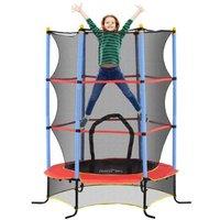 Kids Outdoor Trampoline with Safety Net - Spring-Free, Ages 3-10, Active Play