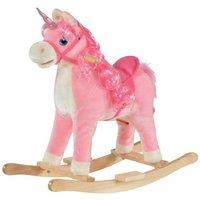 Kids Interactive Unicorn Plush Rocking Ride-On Toy - Ages 3-6, Imaginative Play, Battery-Operated Sounds