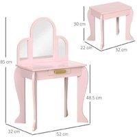Kids Pink Armchair & Footstool Set - Ages 3+ - Imaginative, Safe, Creative Play Furniture