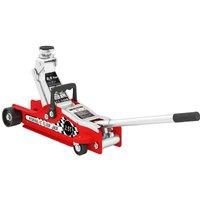 2.5T Heavy-Duty Hydraulic Trolley Car Jack with Handle - Steel, Low Profile, 8-36cm Lift Range