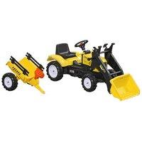 Kids Pedal Go Kart Excavator - Outdoor Ride-On Digger Toy (Ages 3+)