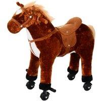 Kids Interactive Plush Ride-On Walking Horse with Sound - Ages 3+, Imaginative Play, Realistic Pony Toy