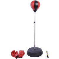 Kids Freestanding Boxing Punch Bag & Gloves Set - Adjustable Height, Ages 5+, Active Outdoor Toy