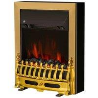 LED Flame Electric Fireplace Heater - Adjustable Heat, Realistic Coal Effect & Safety Cut-Off