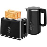1.5L Rapid Boil Kettle & 2 Slice Toaster Set - Sleek, Modern Kitchen Essentials