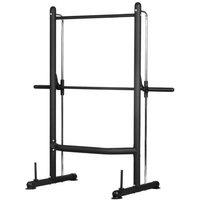 Adjustable Squat Rack & Pull-Up Bar - Heavy-Duty Steel Multi-Gym Station, 120kg Capacity