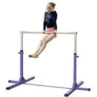 Adjustable Steel Gymnastics Bar - Home Use, 13-Level Height, Heavy-Duty Frame, 75kg Capacity