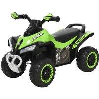 Toddler Ride-On Car Walker - Foot to Floor, Interactive Lights & Music, Ages 18-36 Months, Outdoor Quad Toy (Green/Black)