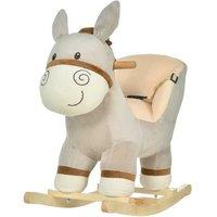 Donkey Plush Rocking Ride-On Toy with Sound - Interactive Rocker for Toddlers Ages 18-36 Months