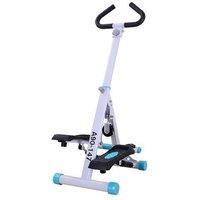 Steel Frame Fitness Stepper with Handle - Compact Home Gym Equipment, LCD Monitor, 110kg Capacity