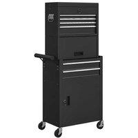 Steel Modular Lockable Tool Chest - 3-Part Industrial Storage Solution