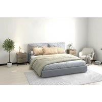 Set of Two Wood Effect Bedside Tables with Drawers - Classic Bedroom Storage Nightstands