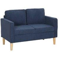 Small 2-Seater Corduroy Sofa with Hidden Storage - Compact Modern Fabric Couch