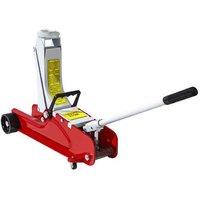 2.5 Ton Low Profile Hydraulic Car Jack - Heavy-Duty Steel, 8-38cm Lift Range, Overload Safety Valve
