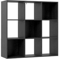 Nine-Cube Modular Storage Shelf - Sturdy Particle Board, 91cm Wide, Modern Minimalist
