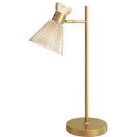 Adjustable Flower Table Lamp - Modern Gold Bedside Light, E27 Bulb, Ambient Glow