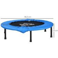 96cm Folding Fitness Trampoline - Steel Frame, 100kg Capacity, Indoor/Outdoor Rebounder
