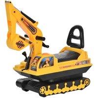 Ride-On Excavator Digger Walker Toy - Construction Vehicle for Kids, Ages 3+, Manual, Imaginative Play
