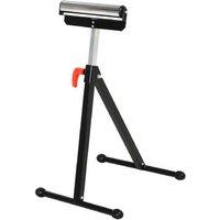 Heavy-Duty Foldable Metal Roller Support Stand - Adjustable Height, 90kg Load, Portable Bench Tool