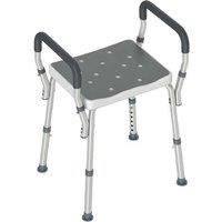 Adjustable Freestanding Shower Stool - Non-Slip, Rust-Free Aluminium, Modern Grey