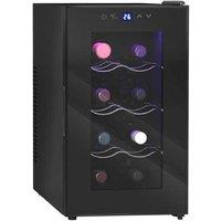 Mini Freestanding Wine Cooler Fridge - Energy Efficient, 8 Bottle Capacity, Compact Design