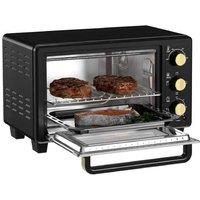 16L Mini Oven with Grill & Timer - Compact Countertop Electric Oven, Black