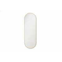 Modern Oval Metal Full Length Mirror with Gold Frame