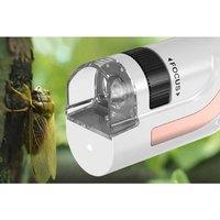 Handheld Outdoor Microscope Toy for Kids & Families - 50X-300X Magnification, LED, Portable Nature Exploration