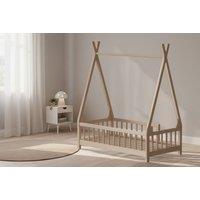 Pine Tent-Shaped Pine Wood Bed Frame for Kids'