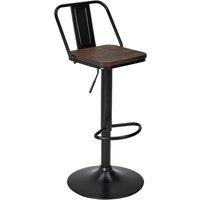 Modern 2-Piece Adjustable Kitchen Bar Stool Set with Footrest