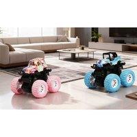 4Pcs 360 Rotating Mini Off-Road Pull Back Toy Cars - Ages 3+, Educational, Battery-Free, Outdoor Fun