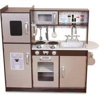 Wooden Play Kitchen Set with Accessories - Pink or Grey